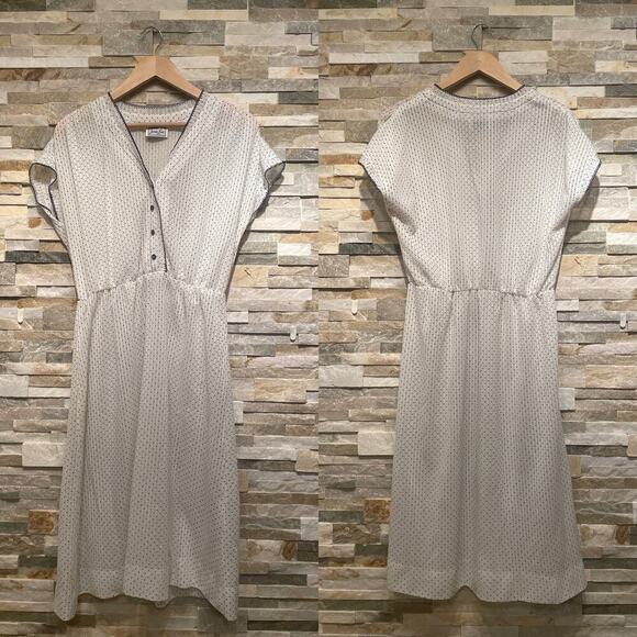 Vintage 70s Does 50s Jerrie Lurie Dress | Polka Dot Midi, Cottagecore S, M, L - Picture 1 of 9